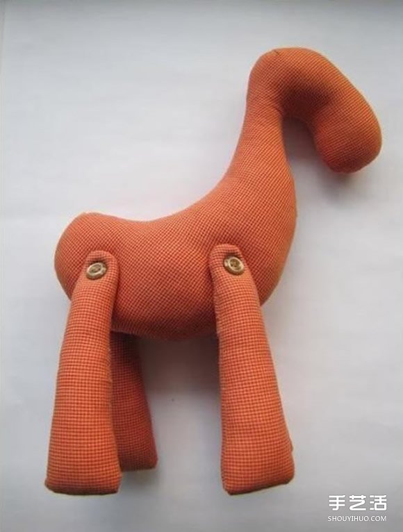 布艺马手工制作带图纸 毛绒玩具马DIY图解(图5)