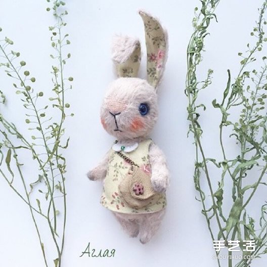 各种卖萌的手工布艺兔宝宝作品图片(图6)