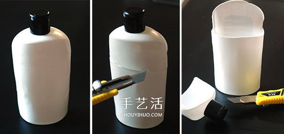 废物利用塑料瓶做笔筒 卡通小怪物笔筒DIY方法(图3)