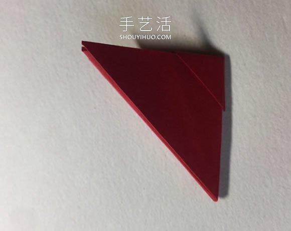 简单折纸4个花瓣 粘合得到一朵四瓣花！(图9)