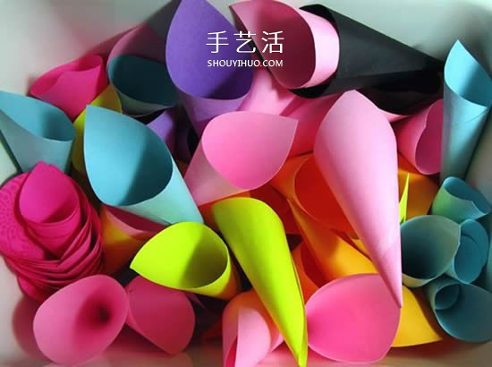 便利贴手工制作立体纸花的做法图解(图5)