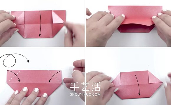 折纸八瓣莲花的视频教程 包括花瓣和叶子折法(图3)