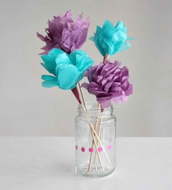 简单的绢纸花手工制作图解教程(图10)