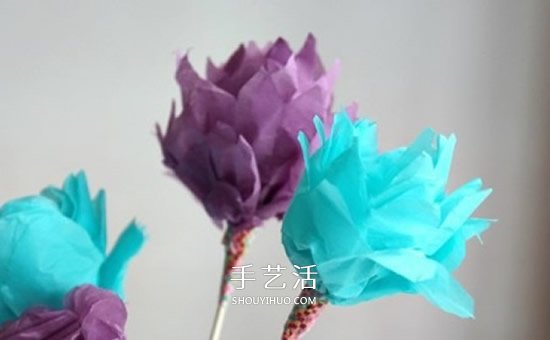 简单的绢纸花手工制作图解教程(图9)