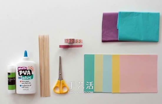 简单的绢纸花手工制作图解教程(图2)