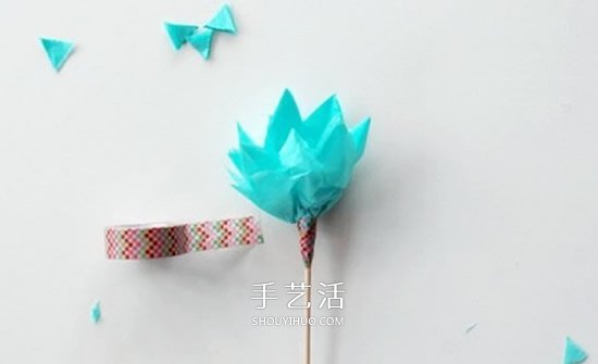 简单的绢纸花手工制作图解教程(图8)