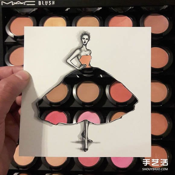 另类“剪纸画”创意DIY 把世界装进裙子！(图8)