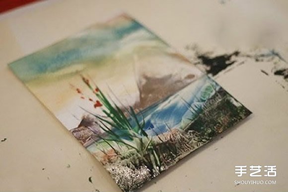 创意熨斗画的画法 把蜡笔融化后画出漂亮图案 - 诺云双维造物网
