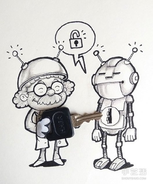 二次元和三次元结合 DIY充满童趣的漫画图片(图7)