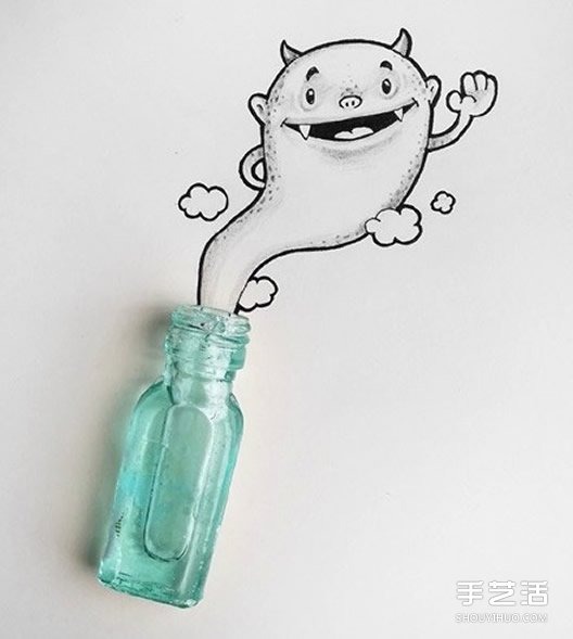二次元和三次元结合 DIY充满童趣的漫画图片(图2)