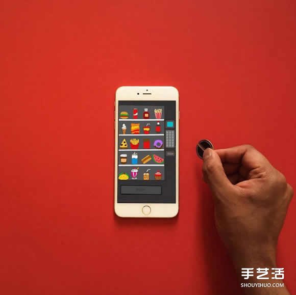 iPhone手机入画 DIY创意无限的有趣插画作品(图6)