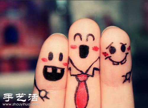 手指+简笔画 DIY另类恶搞“爱相随”(图6)