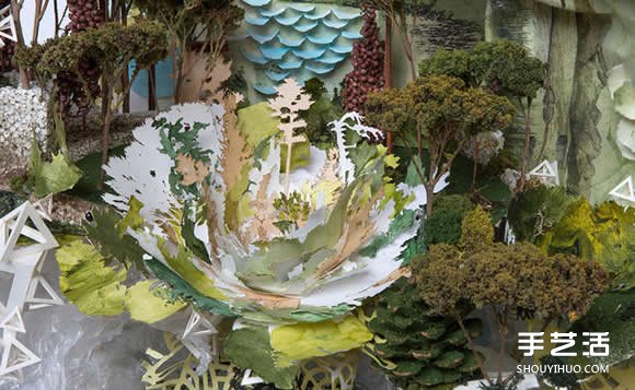 似画不是画：混合材质DIY奇幻华丽的立体山水画(图11)
