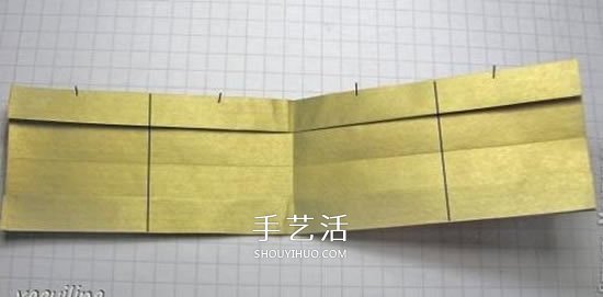 冬天的美丽折纸手工 立体雪花花球的折法图解(图6)