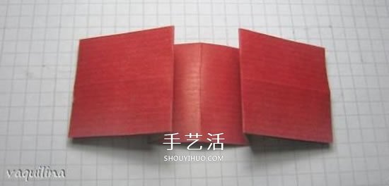 冬天的美丽折纸手工 立体雪花花球的折法图解(图8)