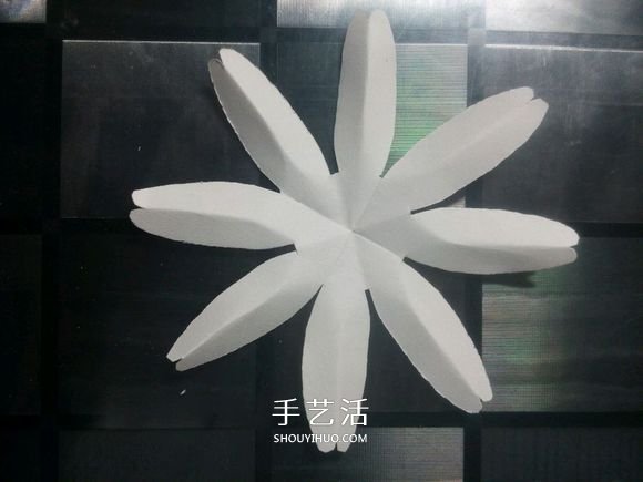 简单手工做太阳花教程 向日葵花的做法图解(图3)