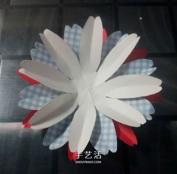 简单手工做太阳花教程 向日葵花的做法图解(图5)