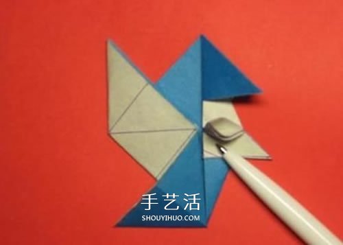 春意盎然的花球！手工折纸立体纸花球的教程(图17)
