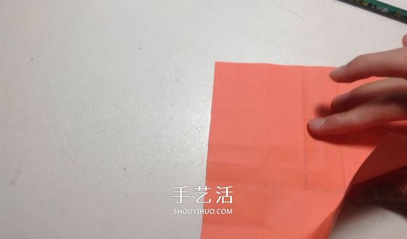 怎么折纸月季花的方法 手工月季花的折法图解(图9)