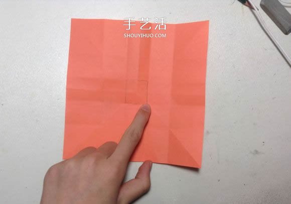 怎么折纸月季花的方法 手工月季花的折法图解(图8)