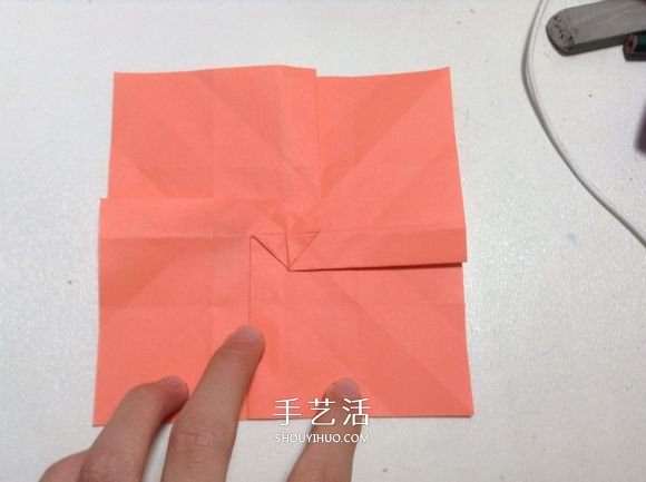 怎么折纸月季花的方法 手工月季花的折法图解(图22)