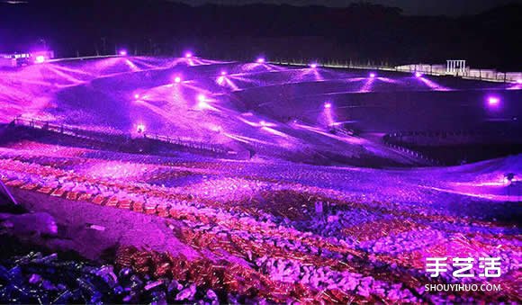 400万个饮料瓶变废为宝 打造梵高《星夜》(图4)