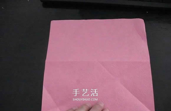 赠送初恋的小礼物！折纸蔷薇戒指的折法图解(图12)