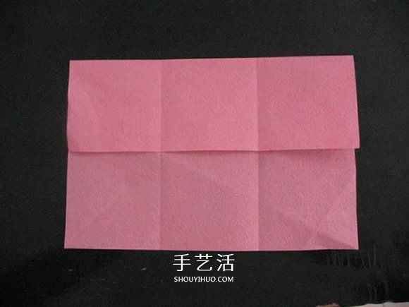 赠送初恋的小礼物！折纸蔷薇戒指的折法图解(图18)
