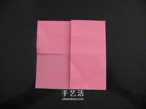 赠送初恋的小礼物！折纸蔷薇戒指的折法图解(图17)