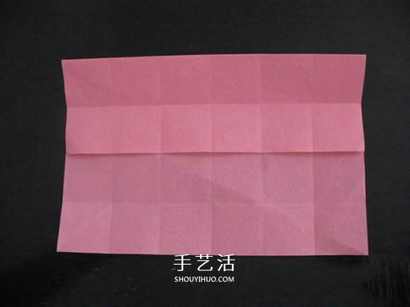 赠送初恋的小礼物！折纸蔷薇戒指的折法图解(图19)