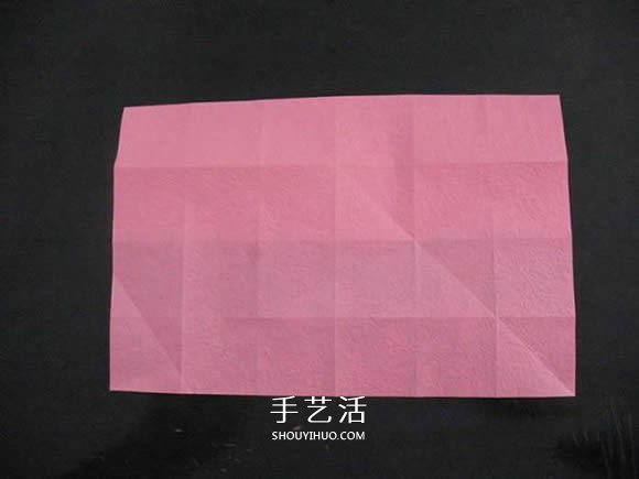 赠送初恋的小礼物！折纸蔷薇戒指的折法图解(图20)