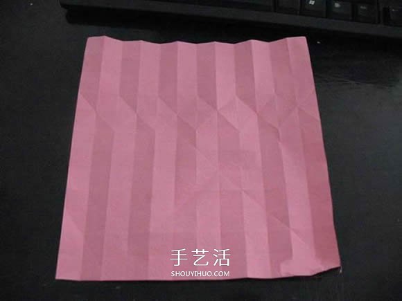赠送初恋的小礼物！折纸蔷薇戒指的折法图解(图28)