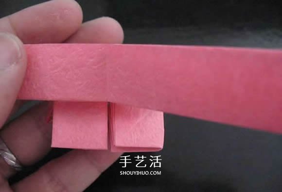 赠送初恋的小礼物！折纸蔷薇戒指的折法图解(图73)
