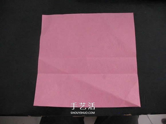 赠送初恋的小礼物！折纸蔷薇戒指的折法图解(图12)