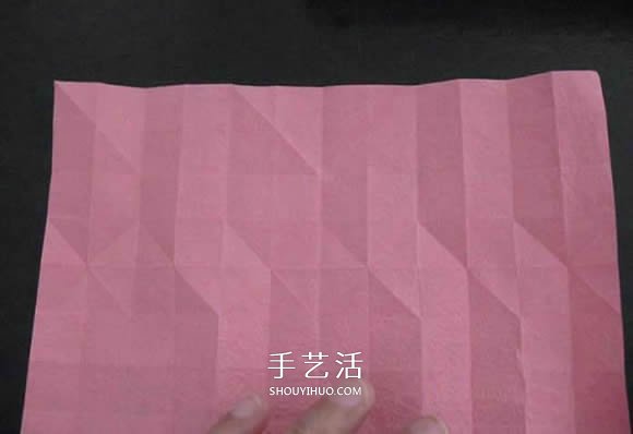 赠送初恋的小礼物！折纸蔷薇戒指的折法图解(图32)