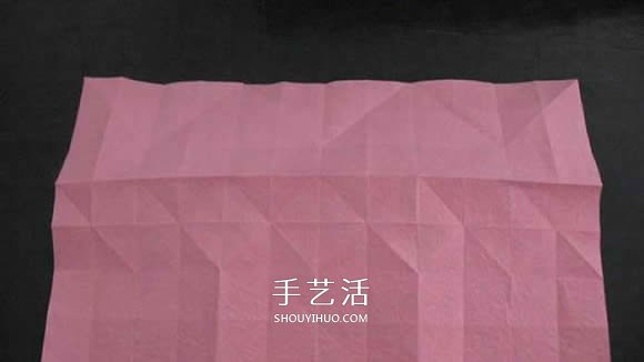 赠送初恋的小礼物！折纸蔷薇戒指的折法图解(图34)