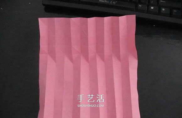 赠送初恋的小礼物！折纸蔷薇戒指的折法图解(图46)