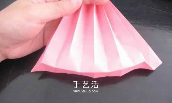 赠送初恋的小礼物！折纸蔷薇戒指的折法图解(图49)