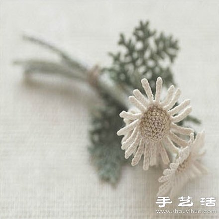 日本Jungjun的森系手工针织花卉(图3)