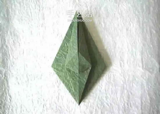 折纸花朵不可少！简单花萼的折纸方法图解(图12)