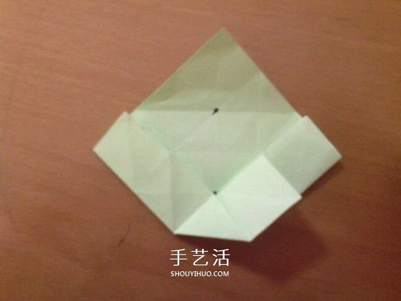 幸运四叶草的折法图解 怎么折纸四叶草步骤图(图8)