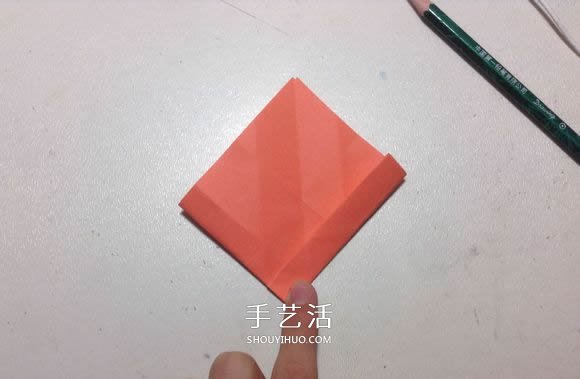 怎么折纸月季花的方法 手工月季花的折法图解(图16)