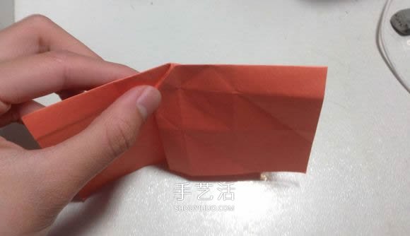 怎么折纸月季花的方法 手工月季花的折法图解(图24)