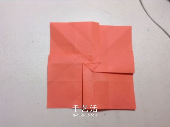 怎么折纸月季花的方法 手工月季花的折法图解(图27)