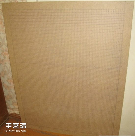 图钉画制作教程：他用一个月钉出女友肖像画(图4)