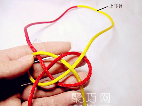 中国结编法图解之简单宽网目结编法教程(图3)