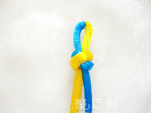 中国结之三回盘长结编法图解教程(图4) 中国结之三回盘长结编法图解教程(图4)