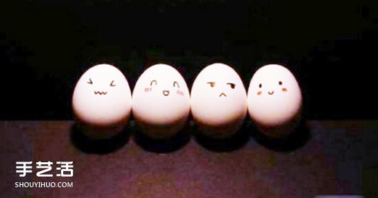 鸡蛋画画可爱图片欣赏 简单可爱鸡蛋手绘表情(图5)