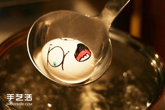 鸡蛋画画可爱图片欣赏 简单可爱鸡蛋手绘表情(图10)
