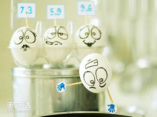 鸡蛋画画可爱图片欣赏 简单可爱鸡蛋手绘表情(图11)